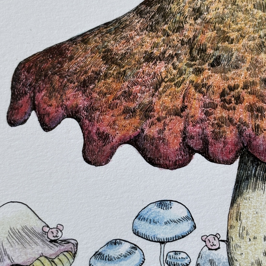 【額装原画】苔の森No.08【A5サイズ】