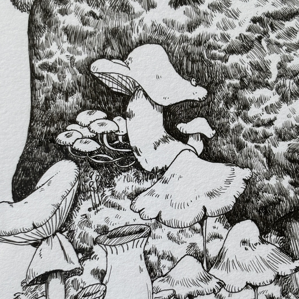 【ペン画】擁護【A4サイズ】