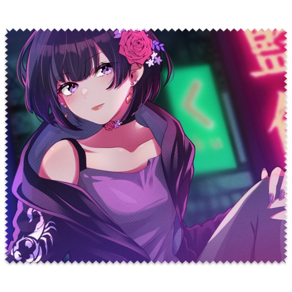 【絶え間なく藍色】メガネ拭き
