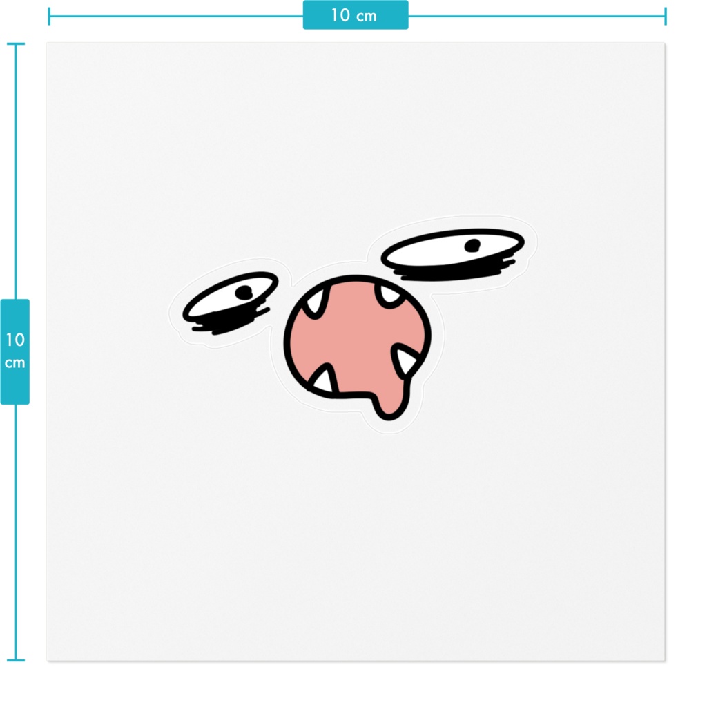 ねむけ顔面ステッカー