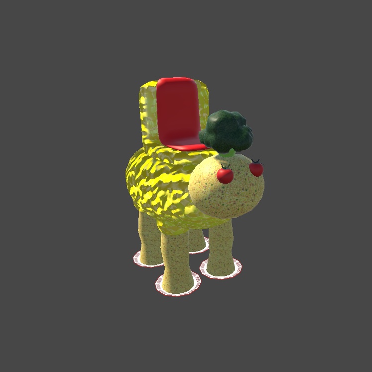 【2種アバター対応】オムライスセット【VRChat 想定 3D衣装モデル】