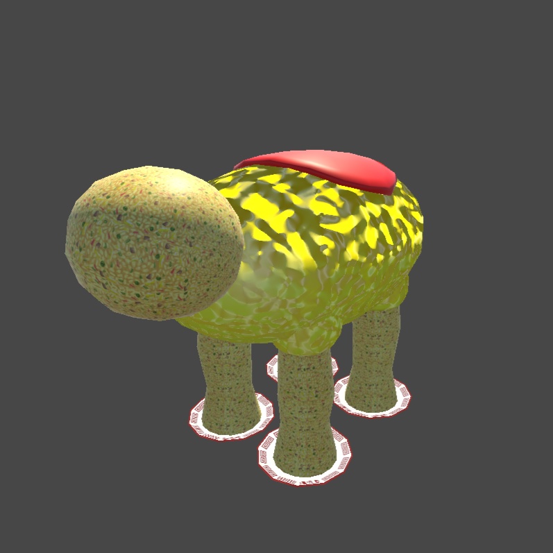 【2種アバター対応】オムライスセット【VRChat 想定 3D衣装モデル】