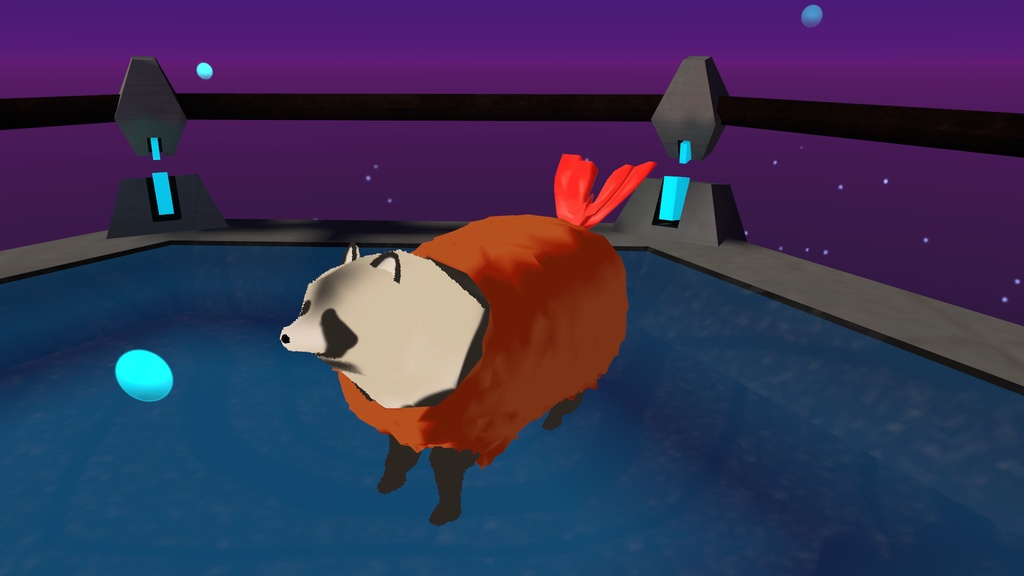 【四足歩行炒飯対応】Eviフライ衣(装)セット【VRChat 想定 3D衣装モデル】