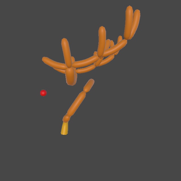 【四足歩行炒飯対応】クリスマスソーセージトナカイセット【VRChat 想定 3D衣装モデル】