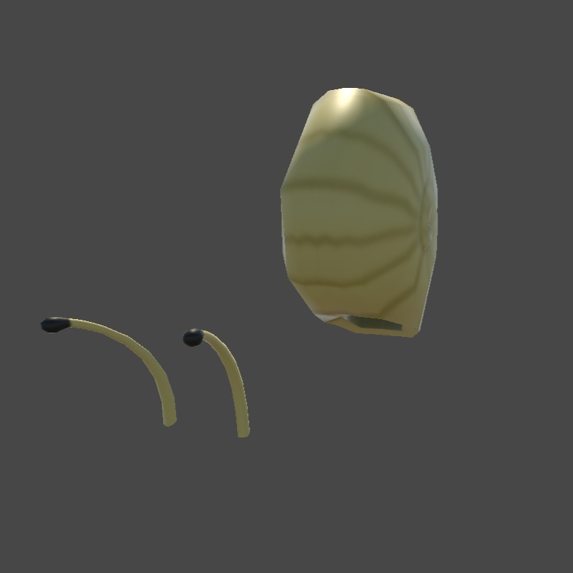 【四足歩行炒飯対応】かたつむりセット【VRChat 想定 3D衣装モデル】