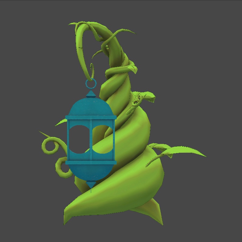 【VRChat】~MAで簡単改変異形頭シリーズ~ つるランプ【MA対応】