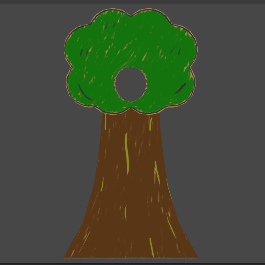 【VRChat 3D小物】木の役 あるいは 劇の木