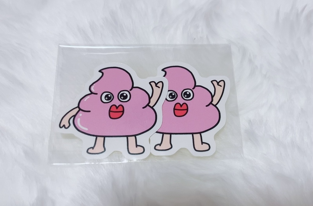 ウンティくん ステッカー(2枚入り)💩