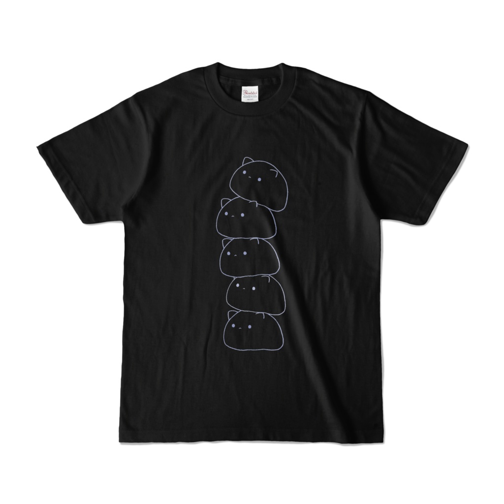 ねこすらタワーTシャツ(濃色)