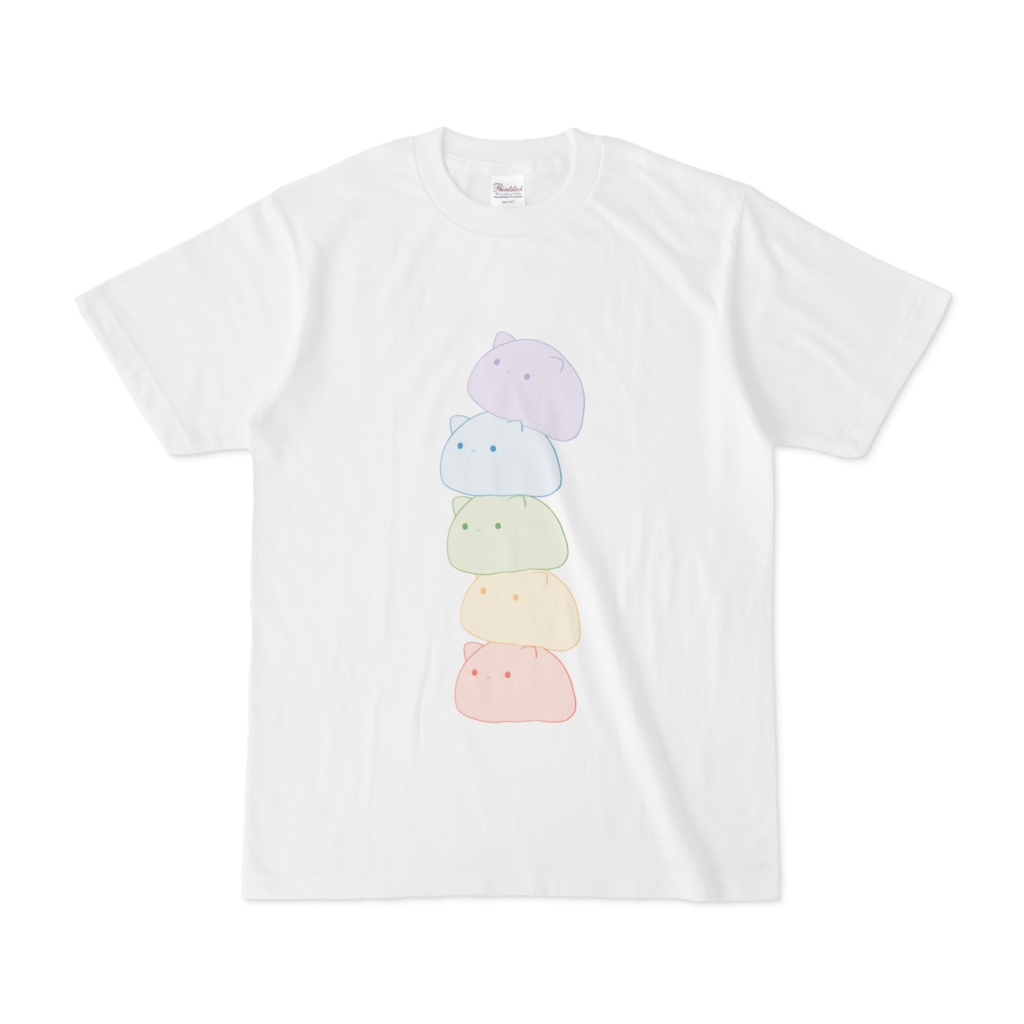 ねこすらタワーTシャツ