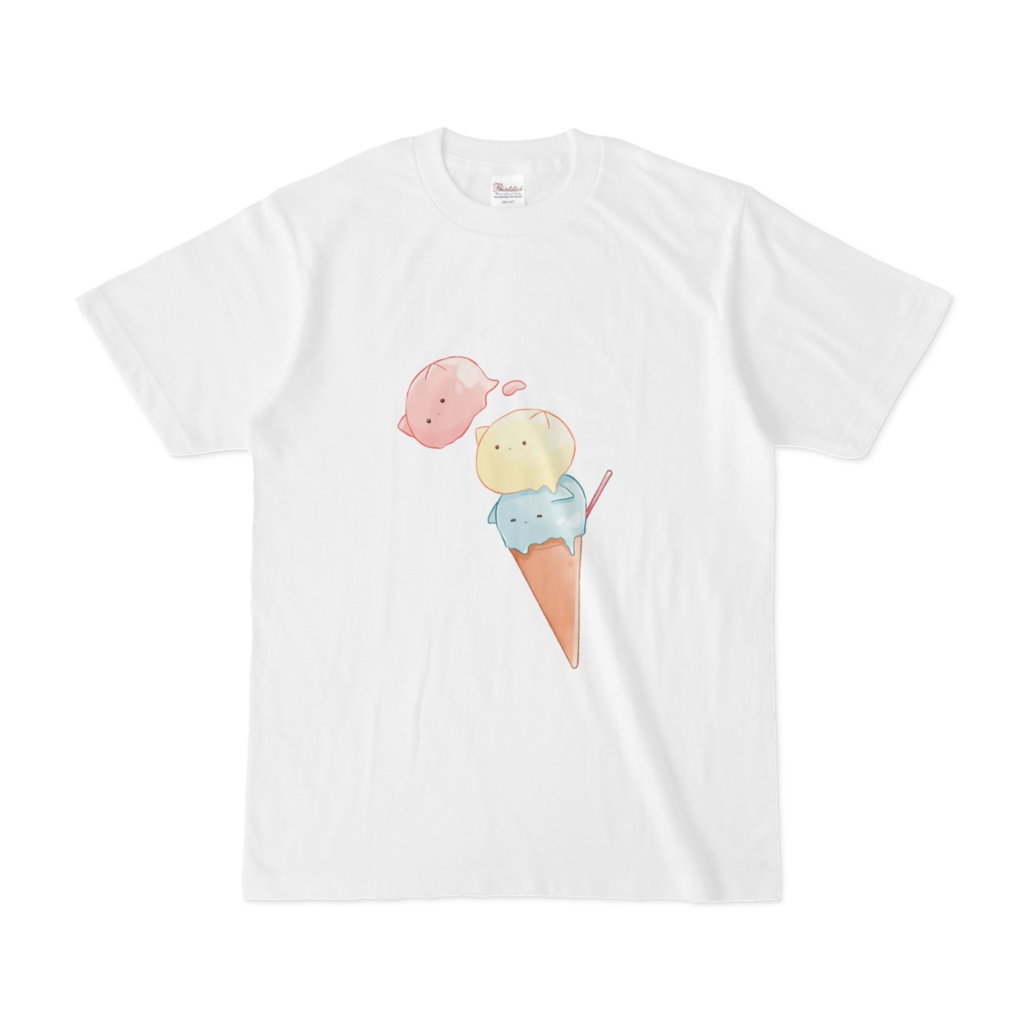 ねこすらアイスTシャツ