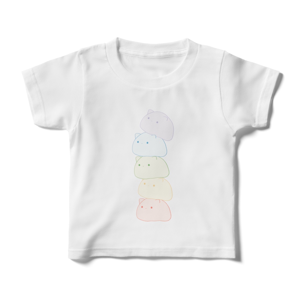 ねこすらタワーTシャツ(キッズ)