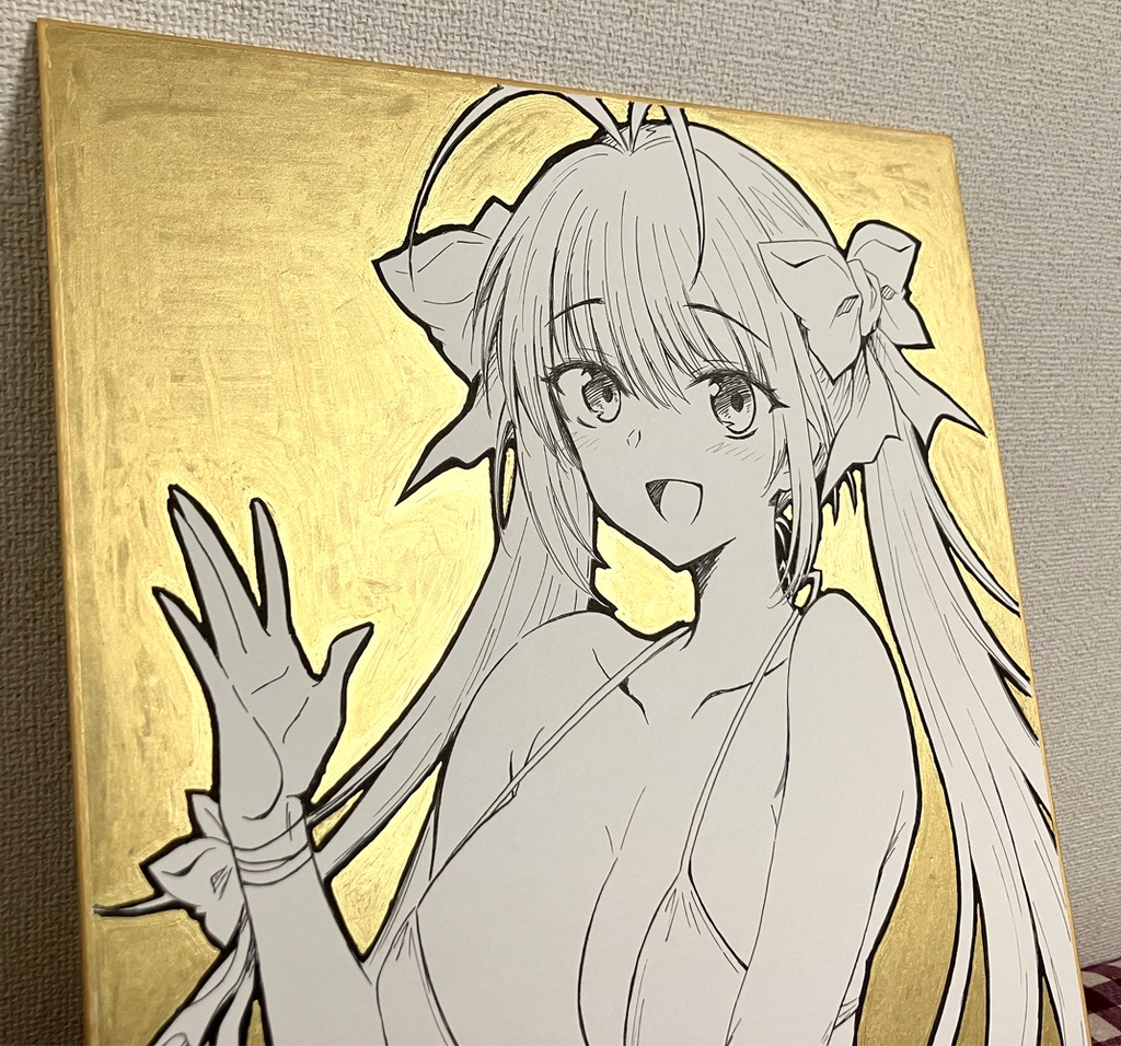 リクエスト色紙 (モノクロ版)(全年齢向)