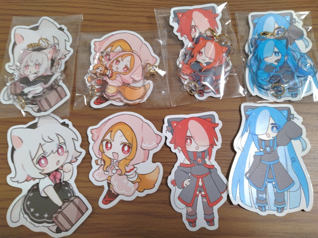 繋がる!アクリルキーホルダー