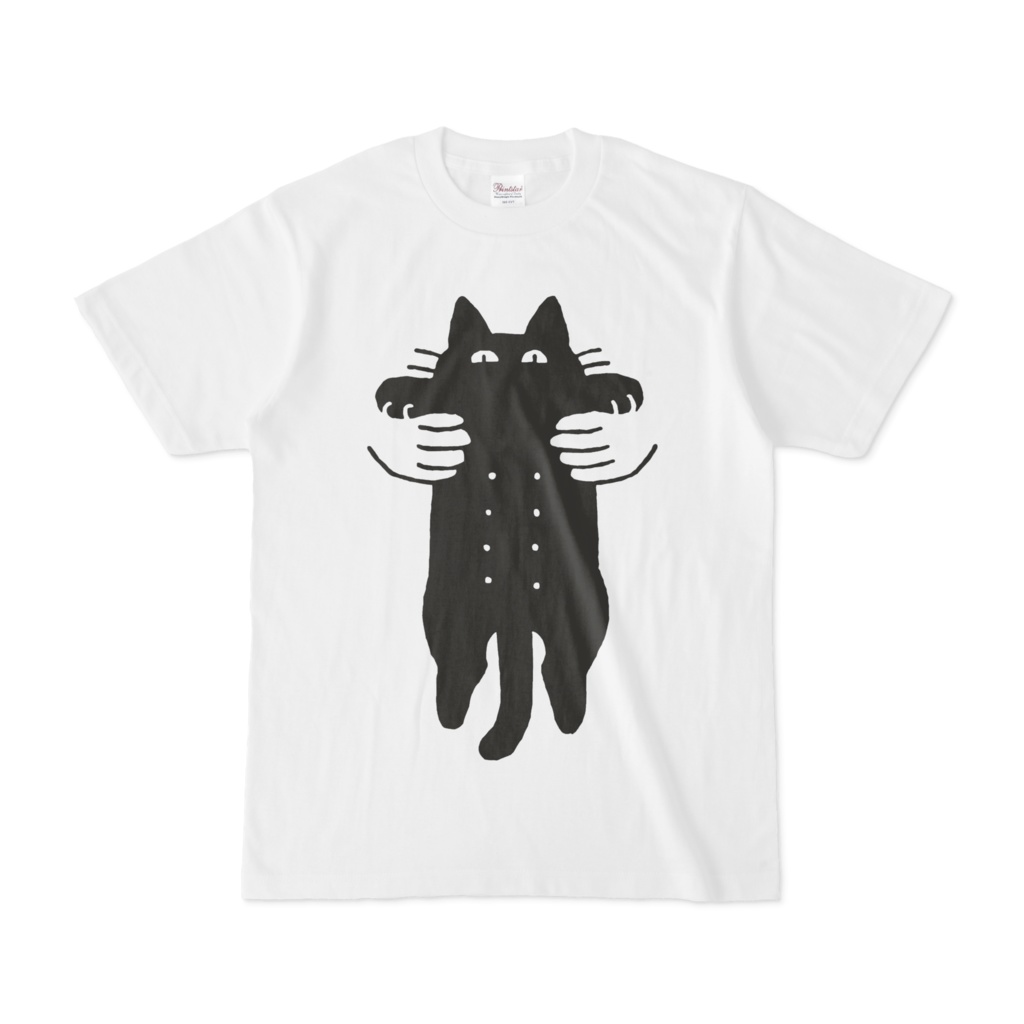 ねこ伸ばしTシャツ（ふつうの印刷）