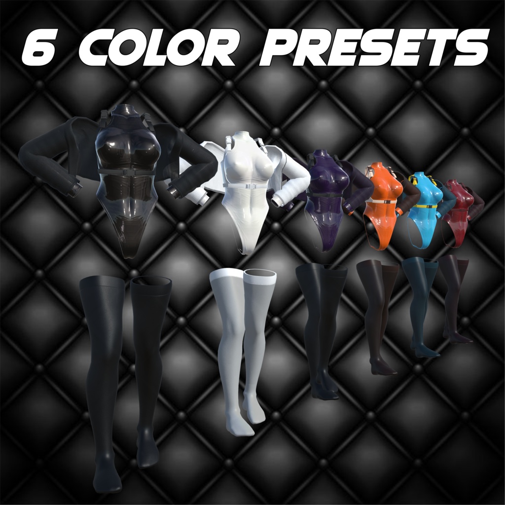 Uruki high-cut bodysuit Latex