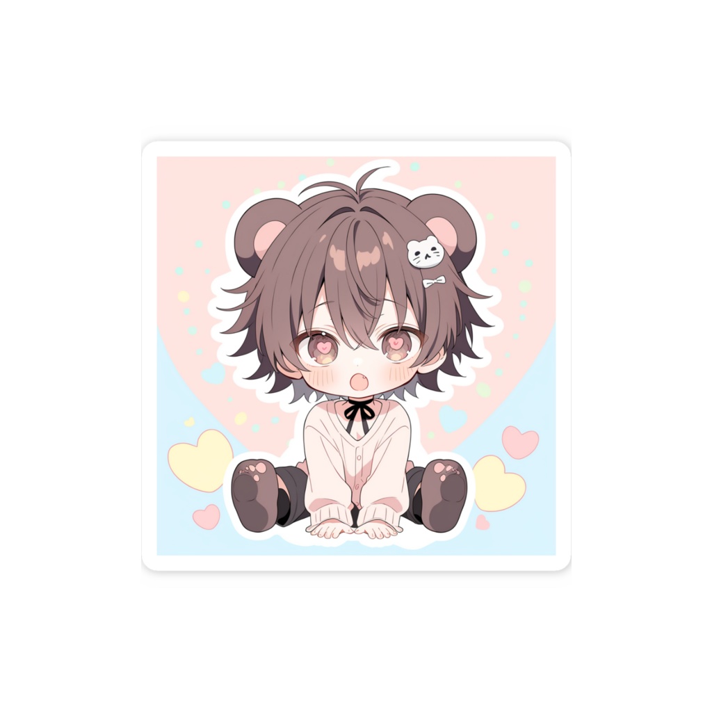 AIイラストくま耳ちょこくん