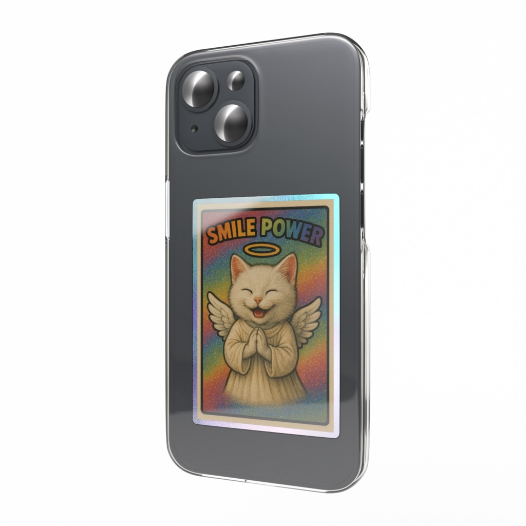 ビックリマンチョコシール風♡スマイルパワーを呼ぶ最強猫天使