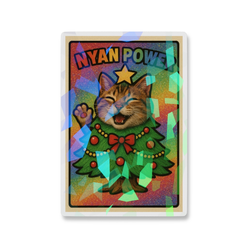 ビックリマンチョコシール風♡スマイル猫ツリー