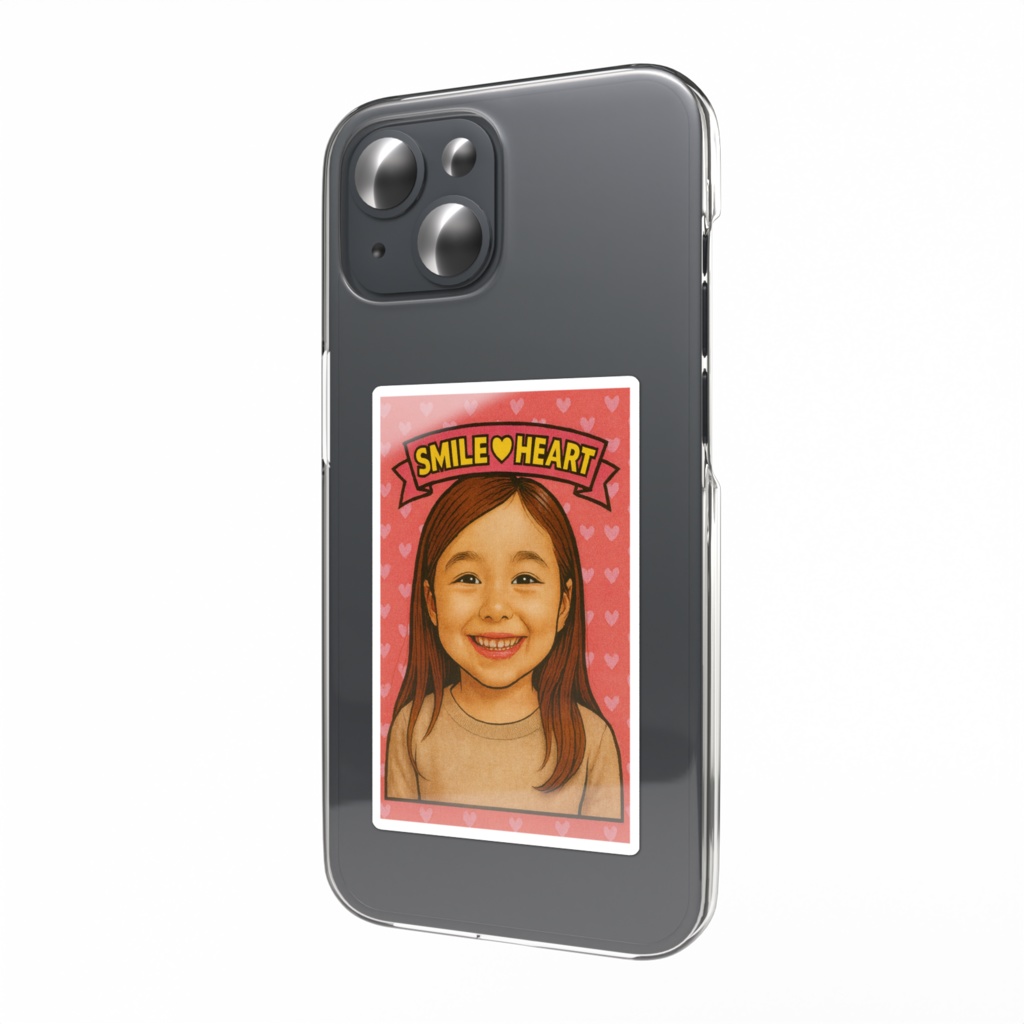 スマイルパワーを送る少女シール