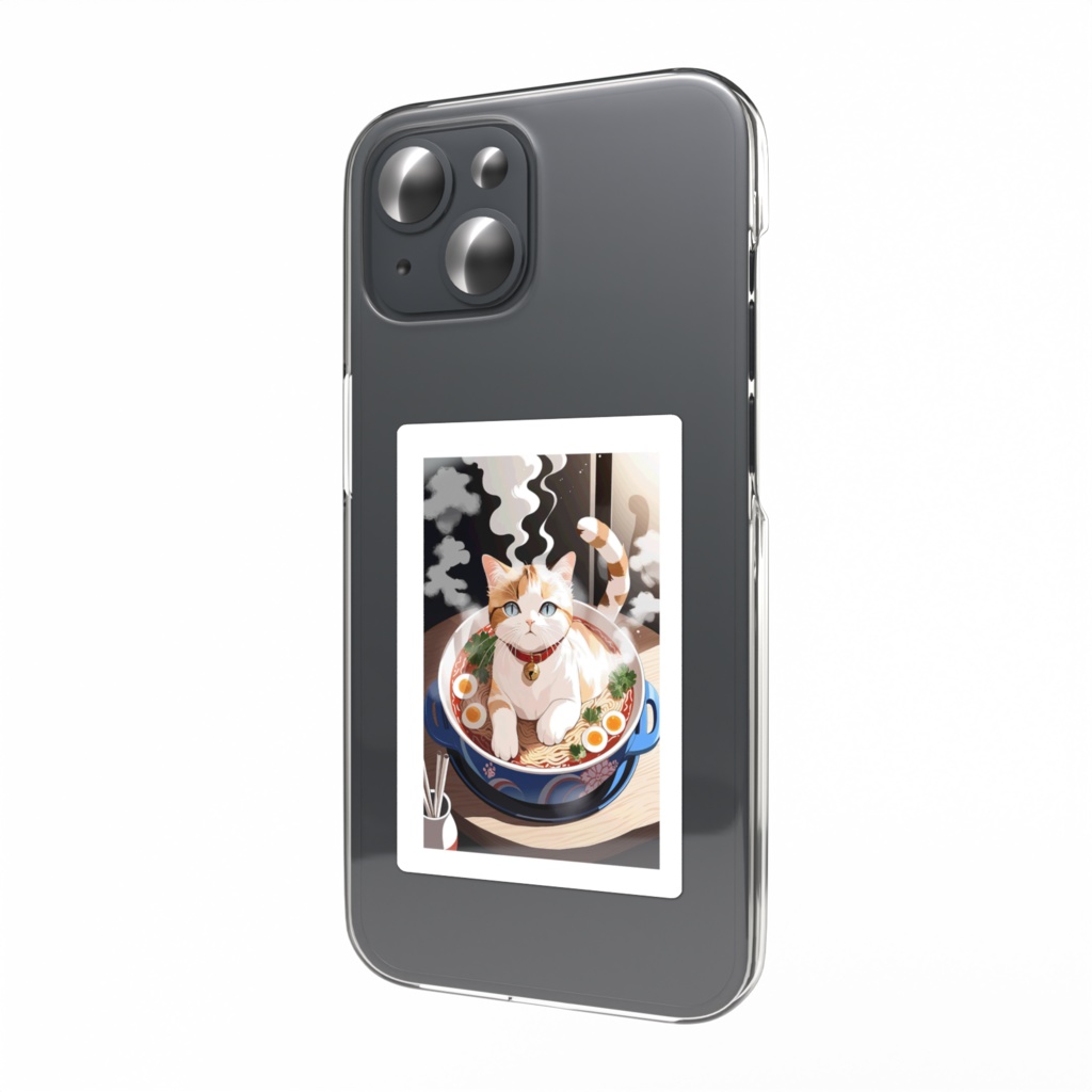 猫蒸気 ラーメン猫 ステッカー