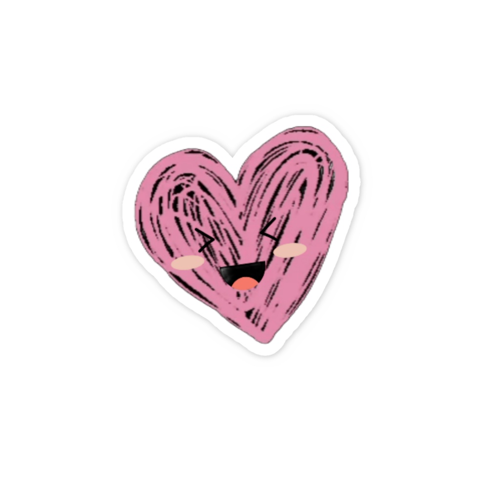 楽しそうな♡ハート♡ステッカー
