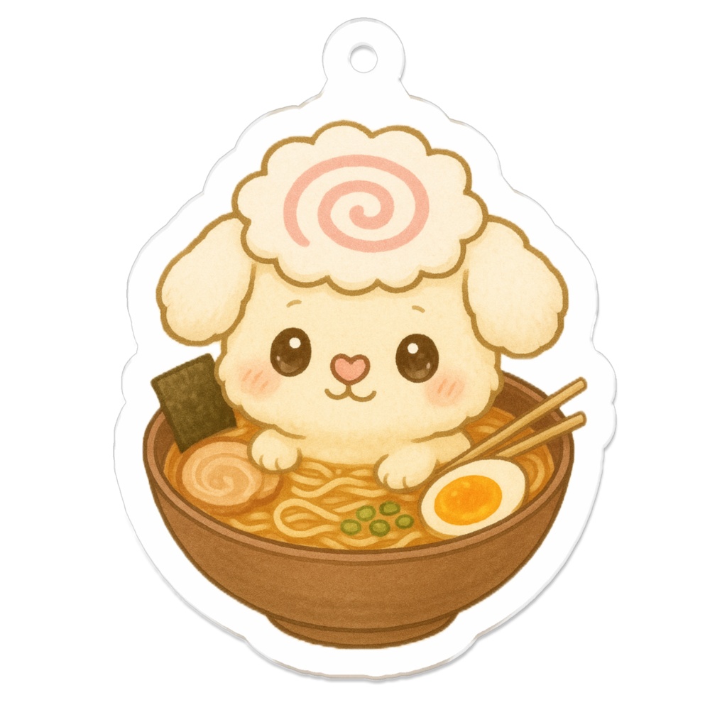 ふわふわ♡ふわりん犬♡なるとラーメン♡