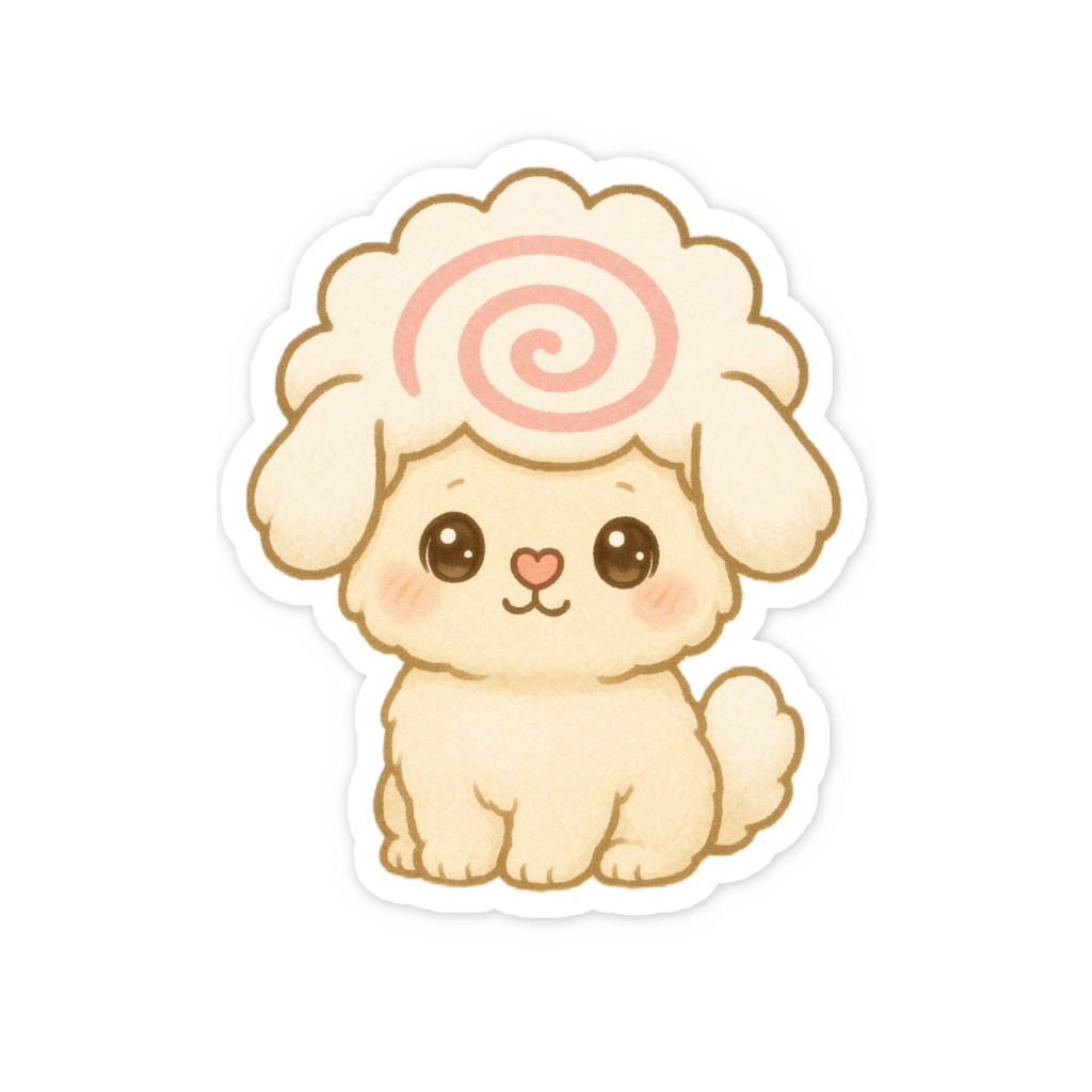 なると♡犬のふわりん♡ステッカー