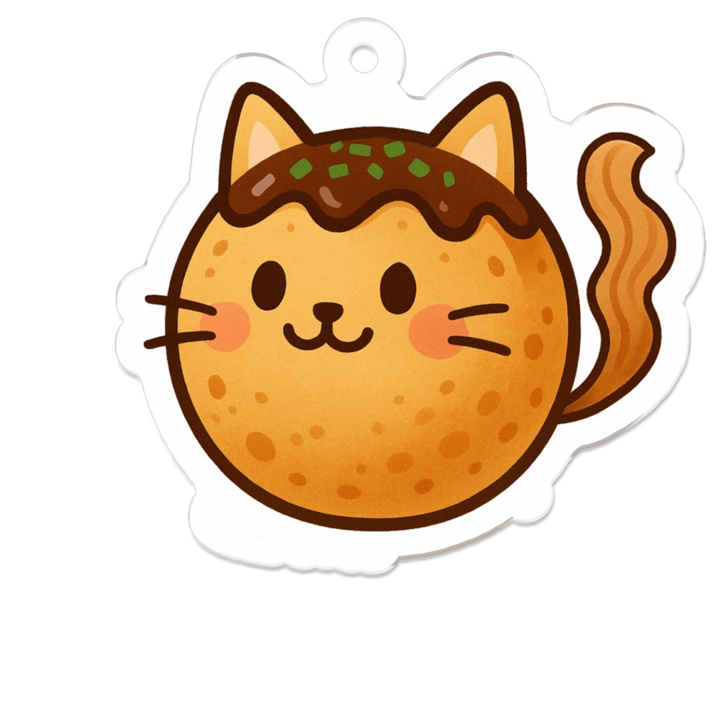 猫たこ焼き♡アクリル キーホルダー