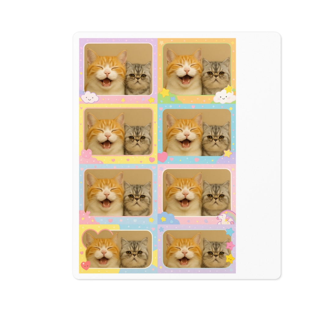 猫ちゃんツーショットプリクラ