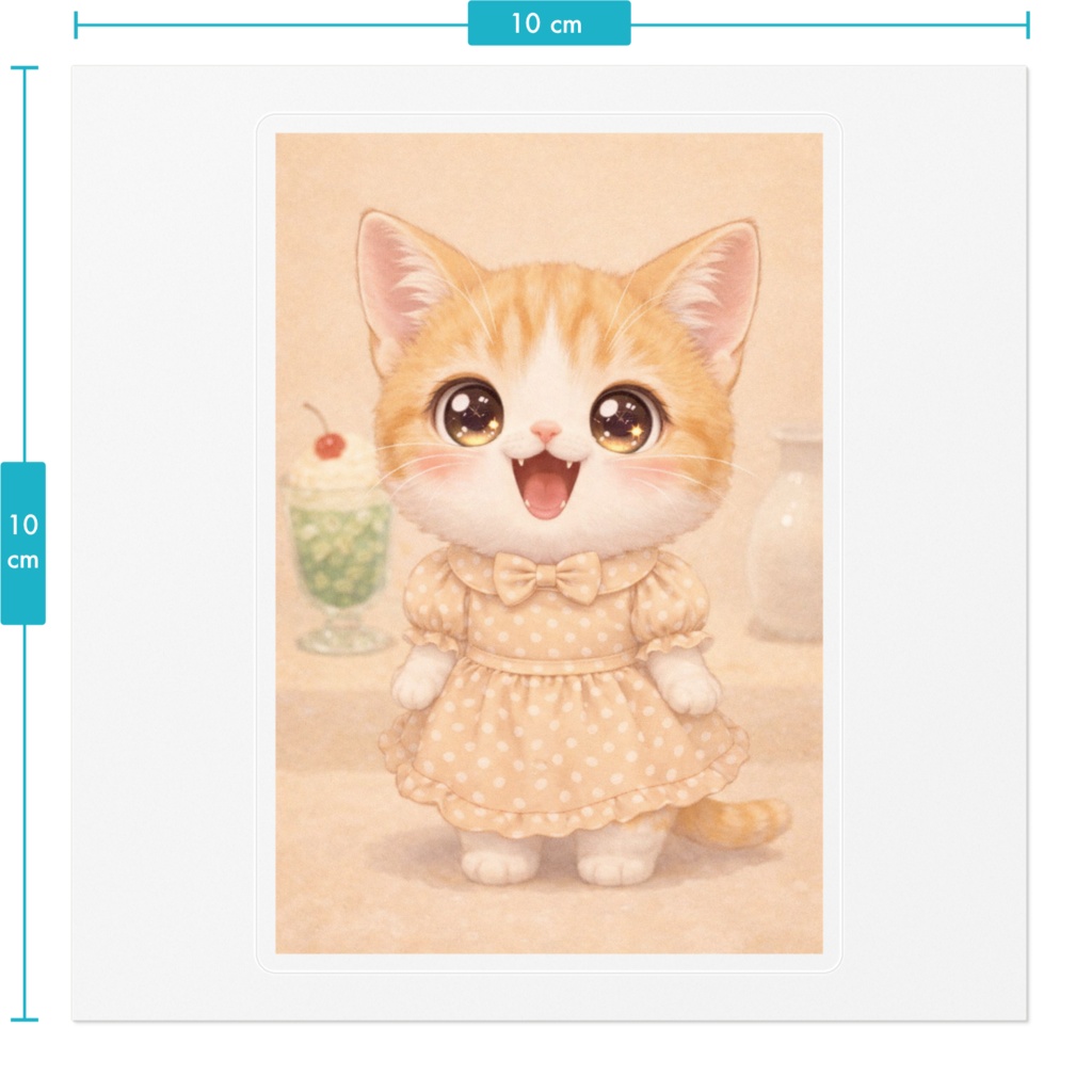 かわいいレトロ風にゃんこちゃん