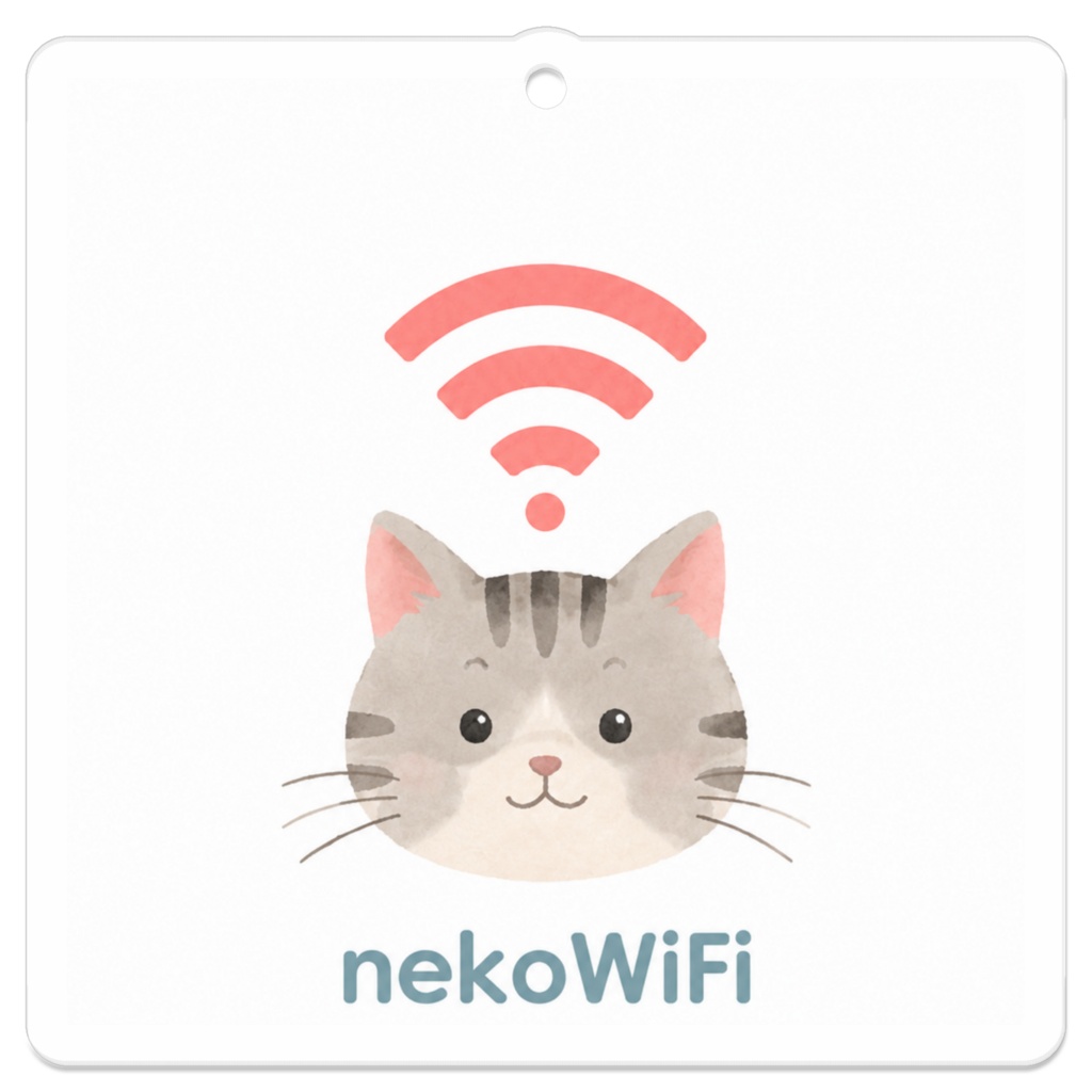 猫WiFiキーホルダー