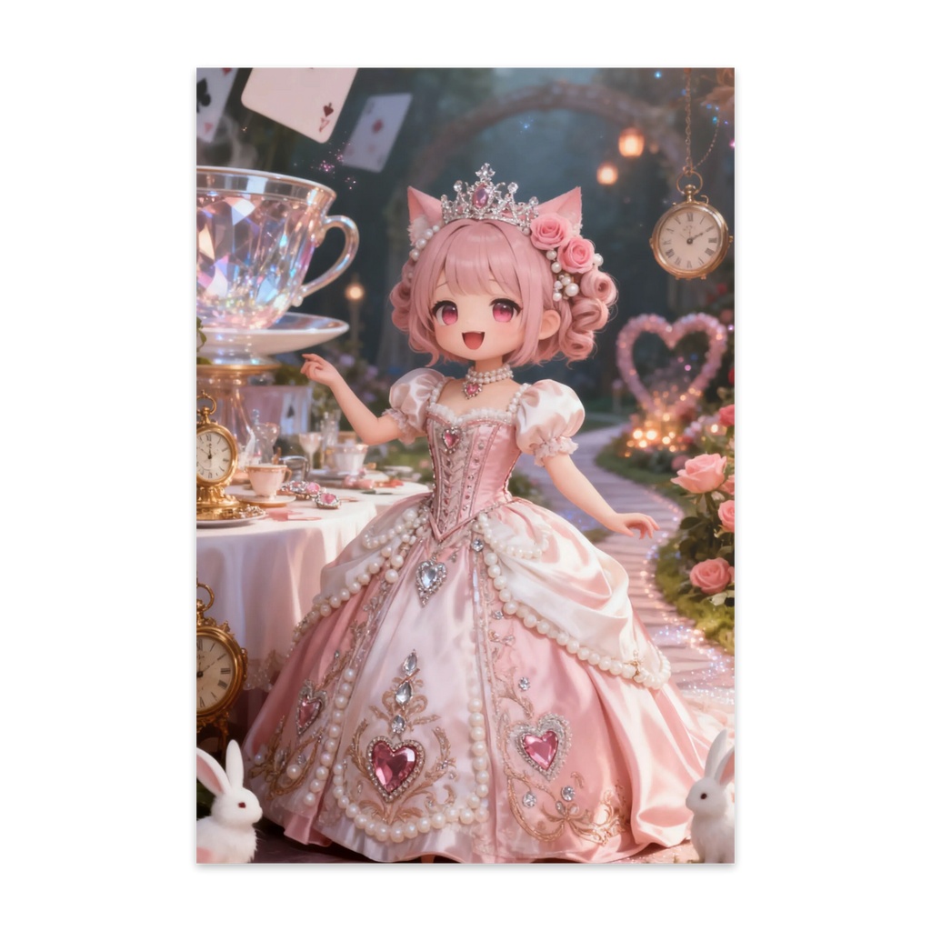 不思議なパーティドレス♡桜もち猫