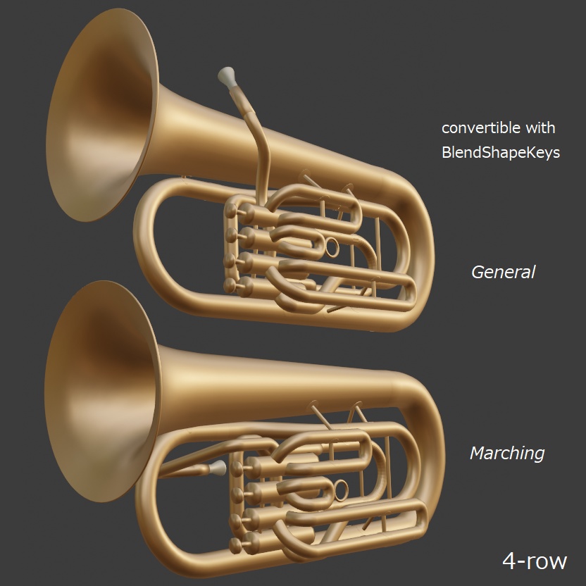 3Dモデル_ユーフォニアム_Euphonium