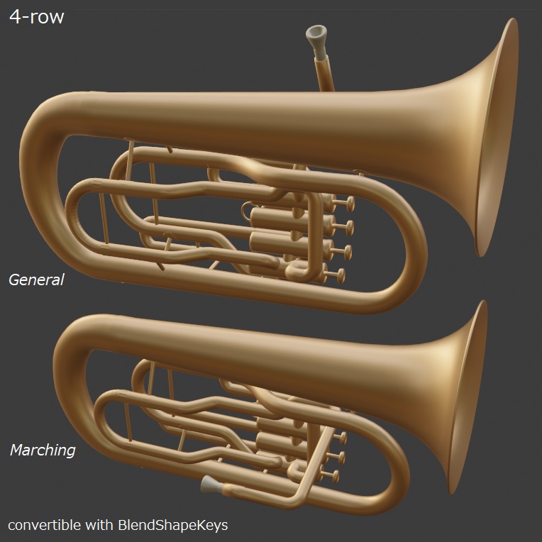 3Dモデル_ユーフォニアム_Euphonium