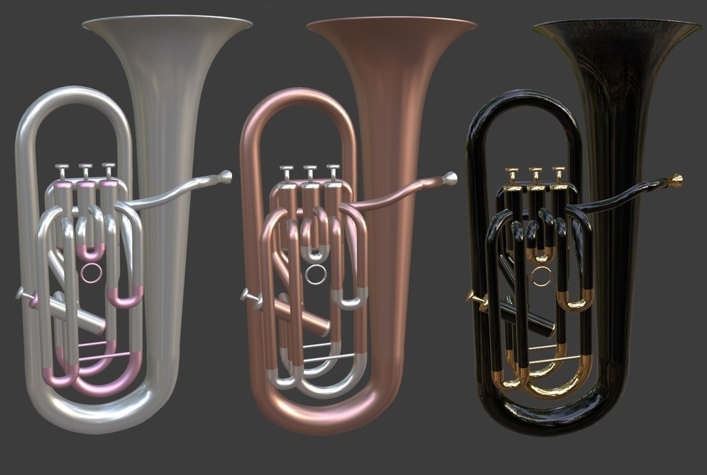 3Dモデル_ユーフォニアム_Euphonium