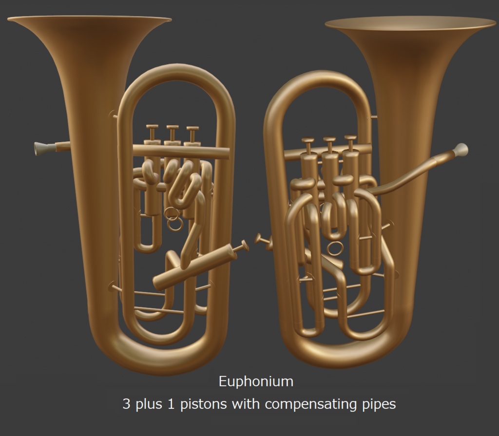 3Dモデル_ユーフォニアム_Euphonium