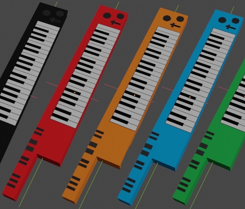 楽器3Dモデル_ショルキー_ShoulderKeyboard