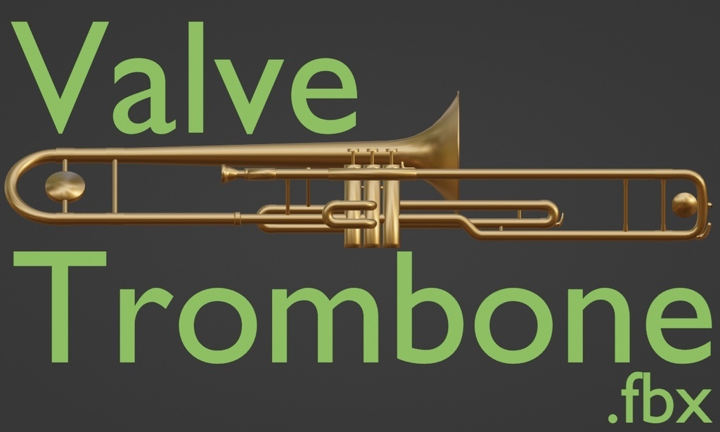 [3D楽器モデル]バルブトロンボーン_ValveTrombone