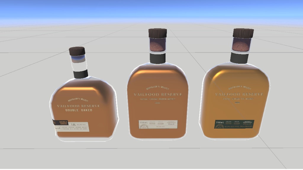 【VRC想定】ウィスキーボトルセット