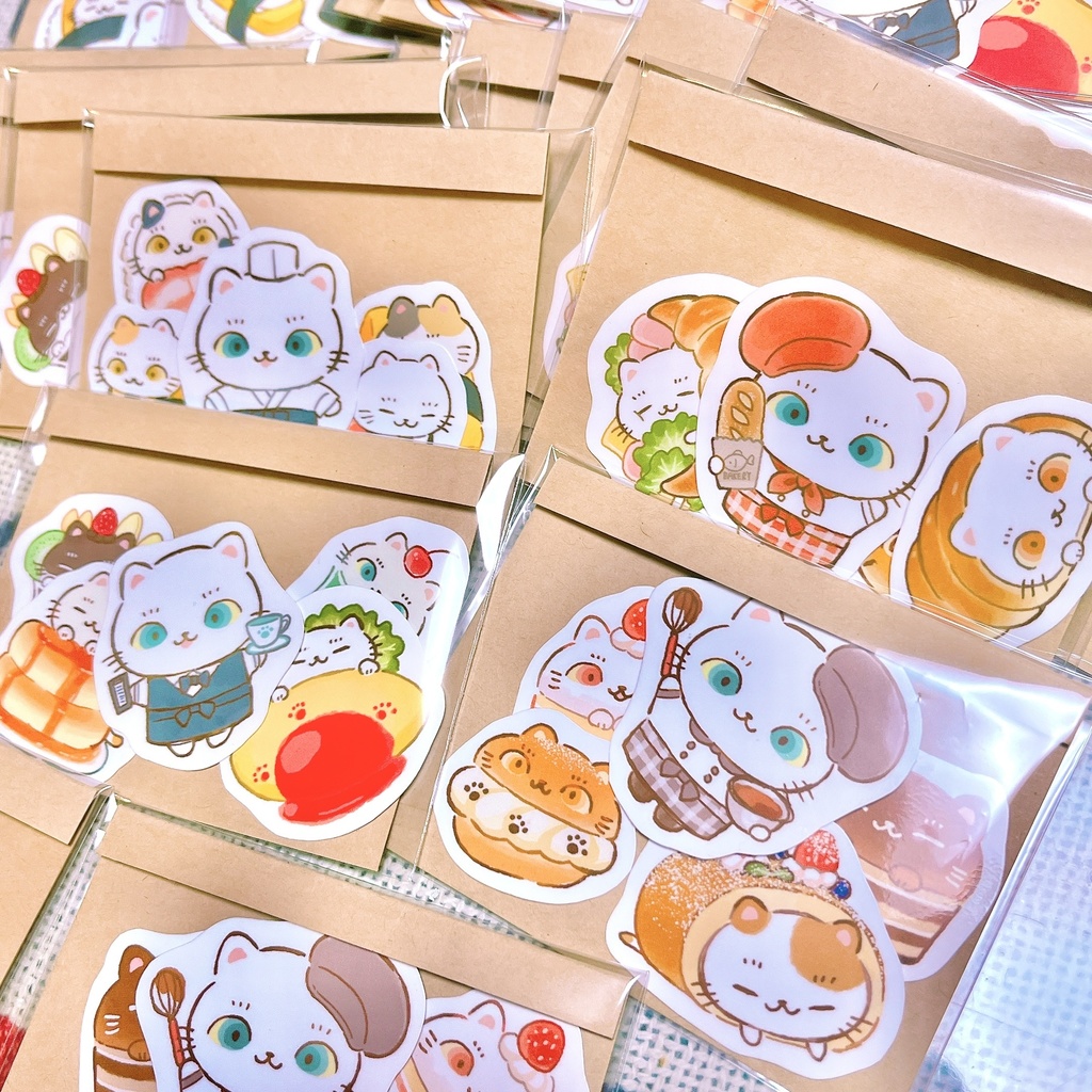 ねこシールセット(全4種)