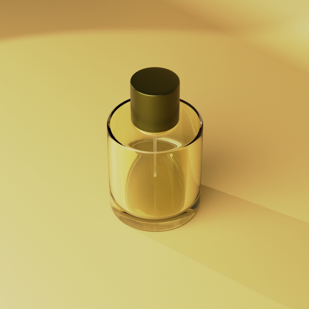 【3D素材】香水瓶モデル ラベルなし / Perfume Bottle 3D Model【Blender/FBX】