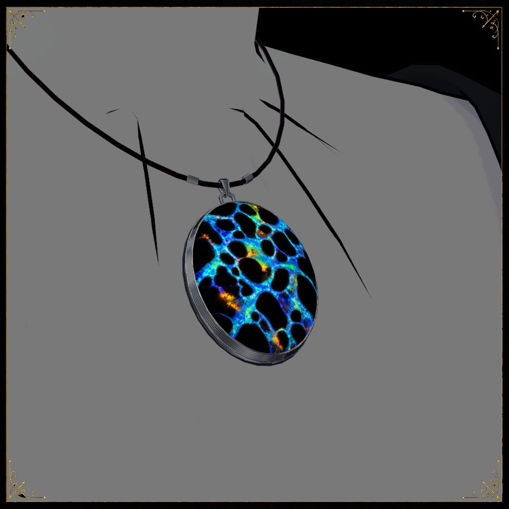 【MA対応】マトリクスオパールネックレス-Matrix opal necklace