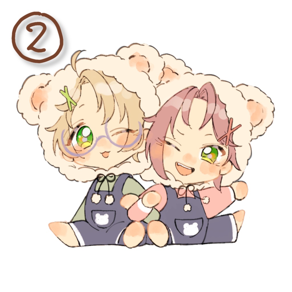 まおまこ フェルトステッカー①②③