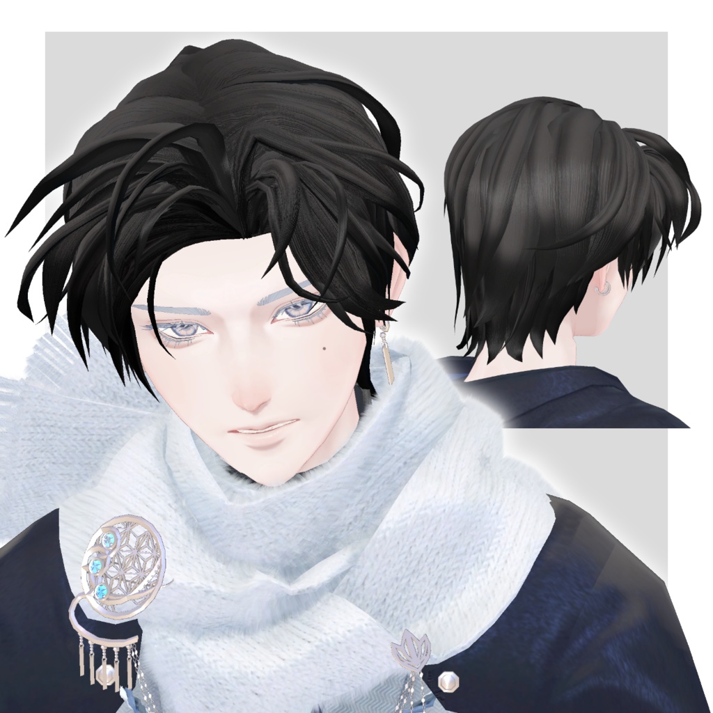 かきあげぼさヘア【3アバター対応】