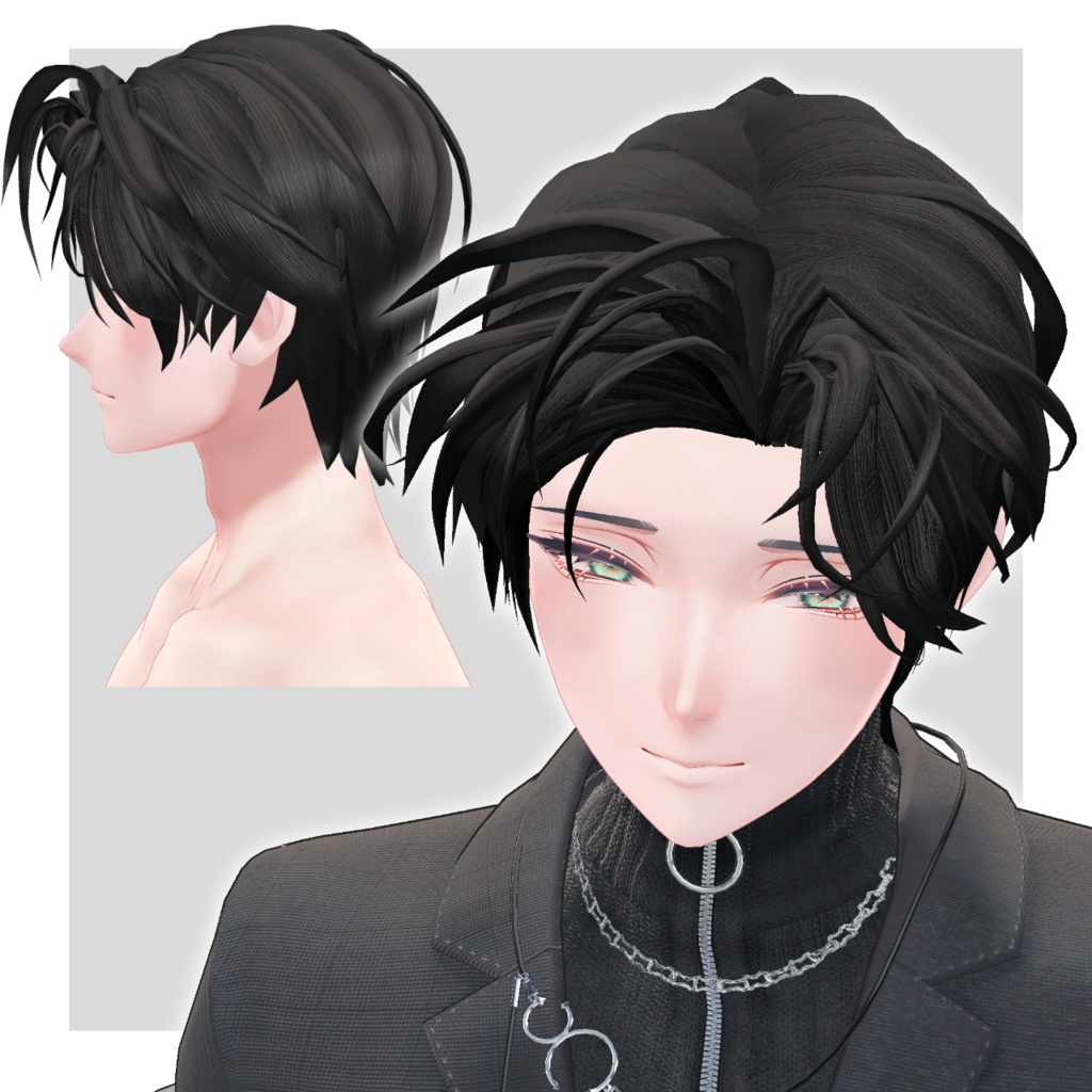 かきあげぼさヘア【3アバター対応】