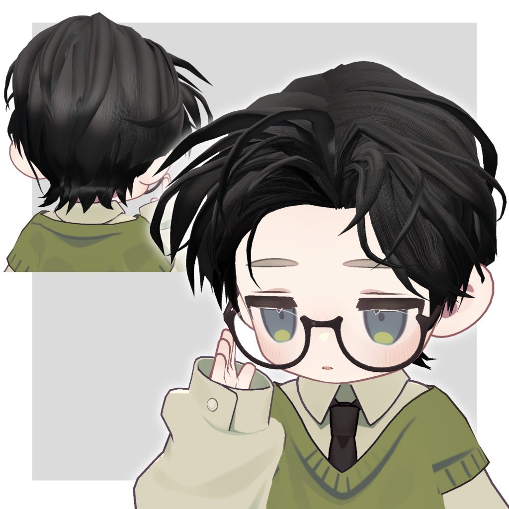 かきあげぼさヘア【3アバター対応】