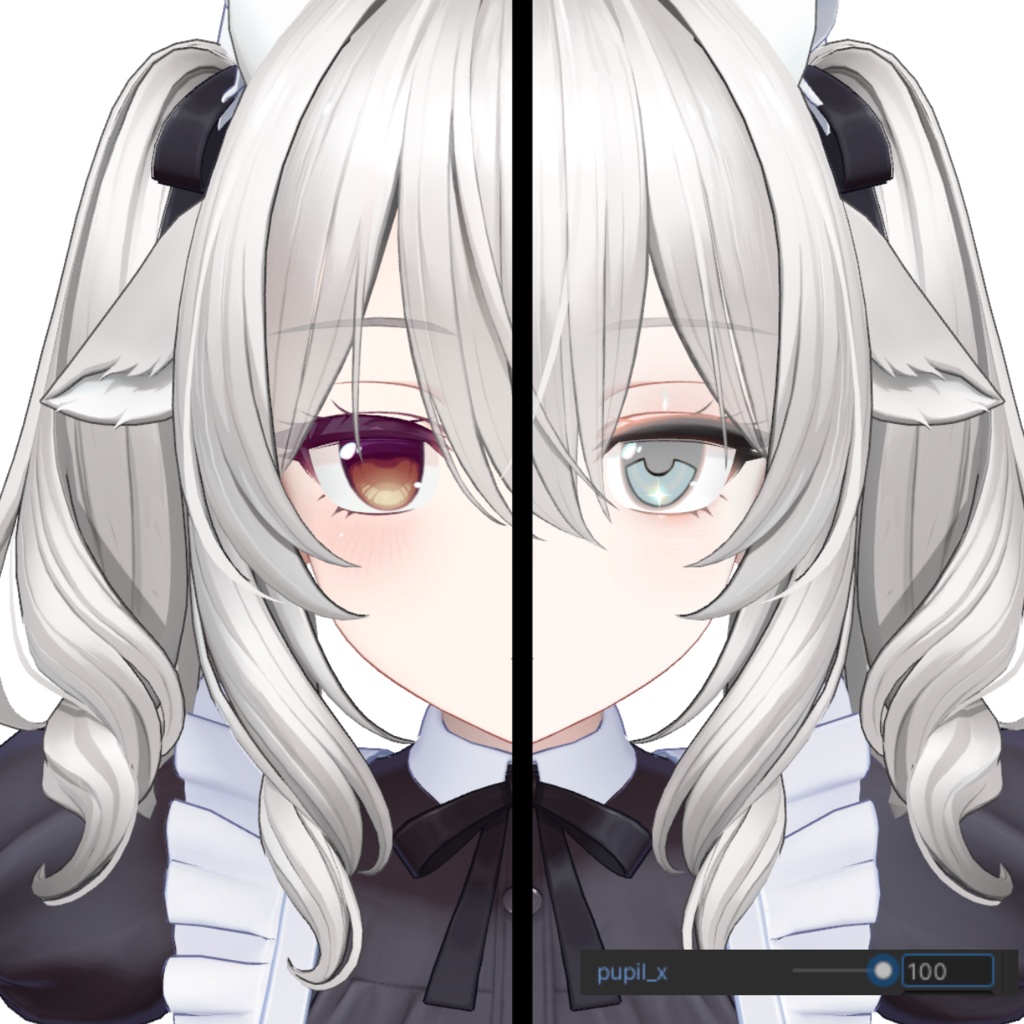 【ミルティナ対応】ぴかアイ+make texture+発光テクスチャ