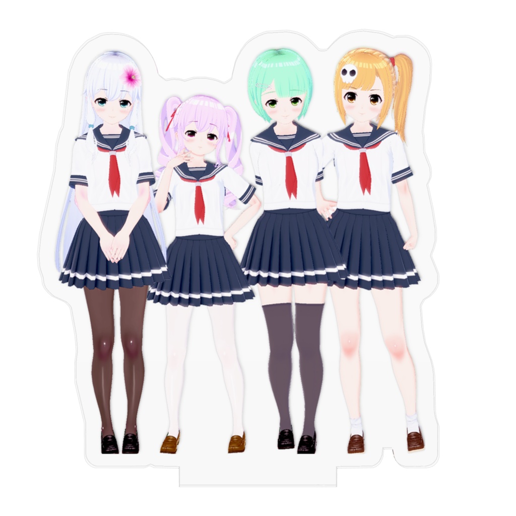 ばんぷろ アクリルフィギュア いふといちごとみんととりんごver.