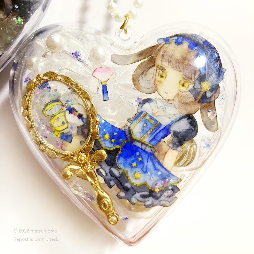 【ミニ原画】cosmetic チェーン付き